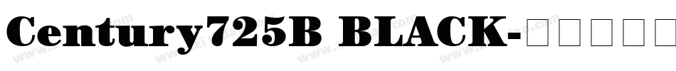 Century725B BLACK字体转换